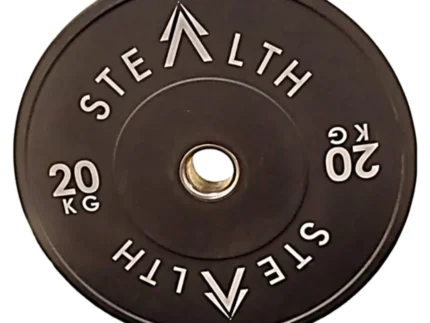 Black Olympic Bumper Plates – Solid Rubber (5kg to 25kg)