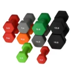 Stealth Elite Neoprene-Coated Dumbbells – Pairs (1kg to 10kg) (total 10pairs, 110kg)