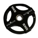 Stealth Olympic Weight Plates – Rubber-Coated Grip Plates (2.5kg to 20kg)
